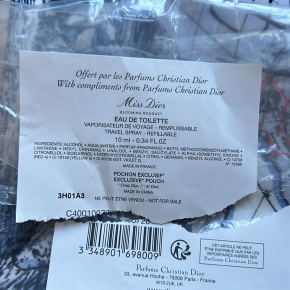 Dior Travel Pouch & Refillable Miss Dior NIB - Picture 6 of 6